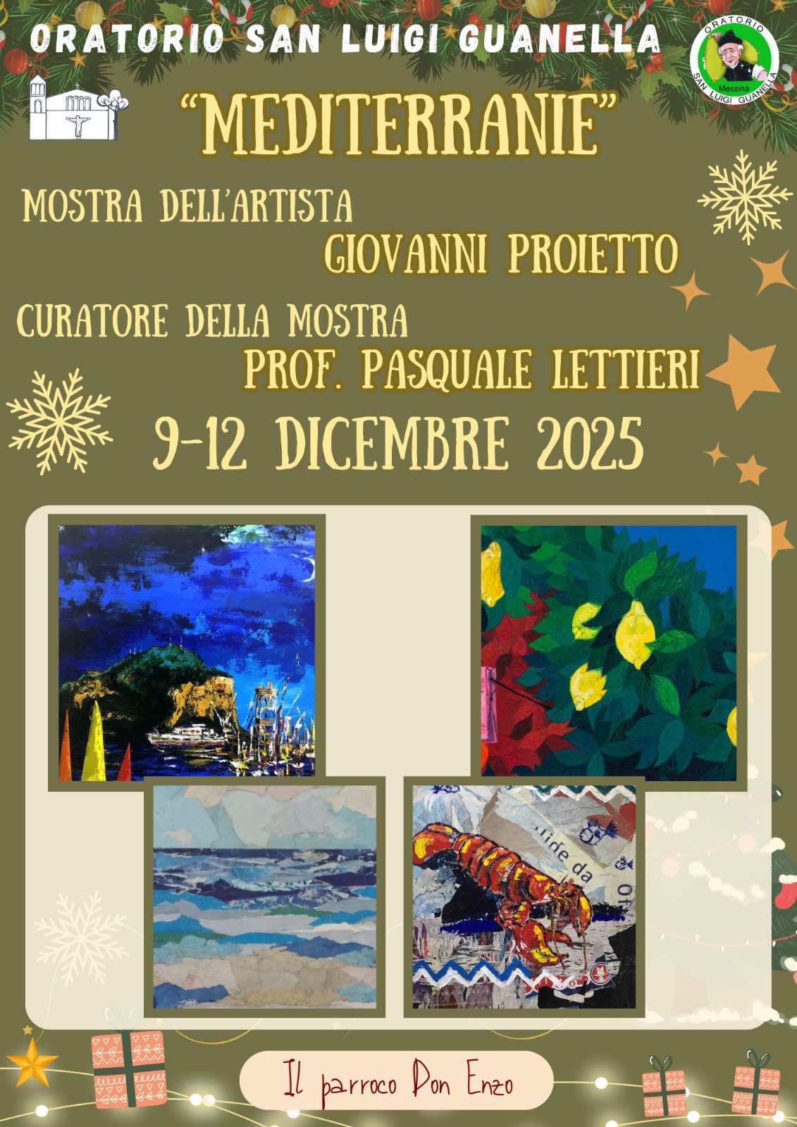 “Mediterranie”: l’arte di Giovanni Proietto illumina l’Oratorio San Luigi Guanella